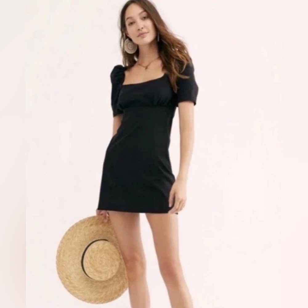 Zara Linen Blend Mini Dress